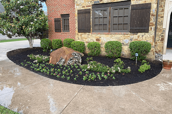 Landscaping installation project